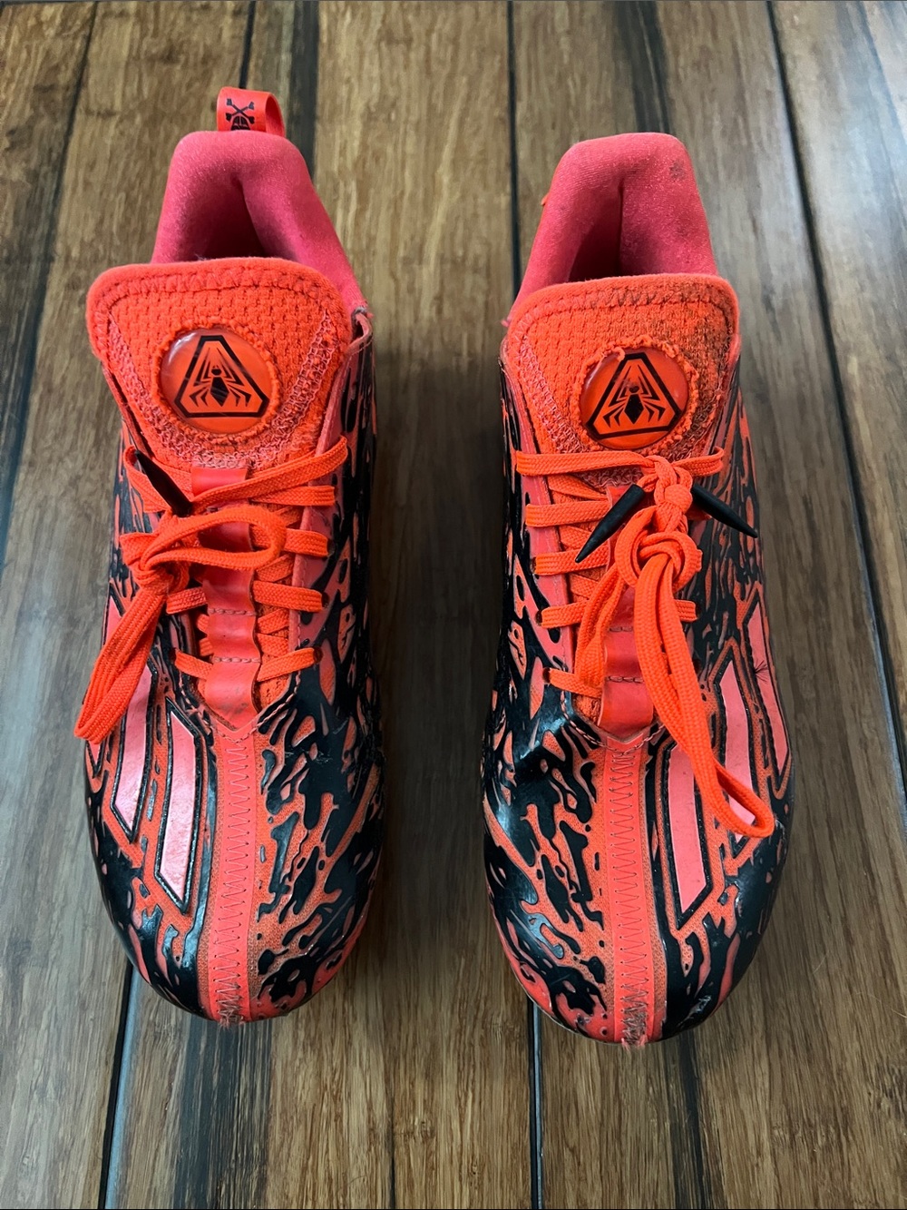 adidas Orange and Black Athletic Sneakers